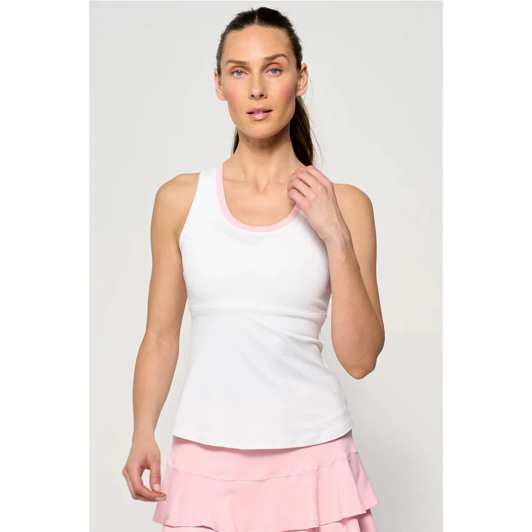 Lija Women's In Full Swing Peek Tank - White - Image 3