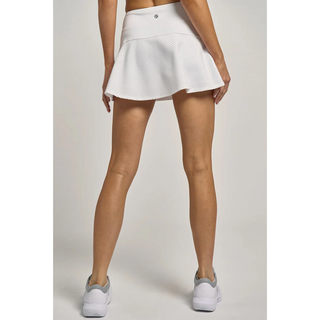 Lija Women's Lift 13" Skort - White - Image 3
