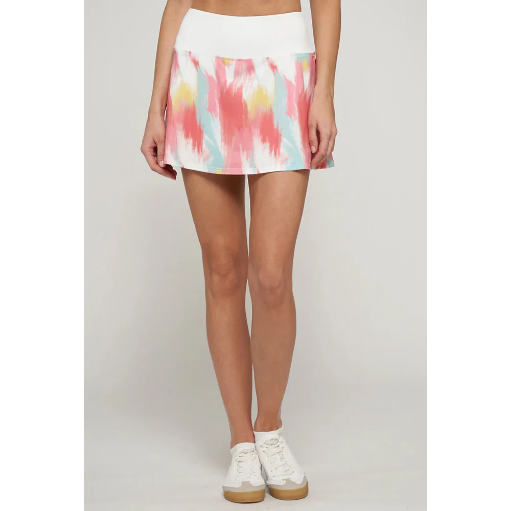 Lija Women's Like A Champion Patina Print 14" Skort - Brush Strokes - Image 2