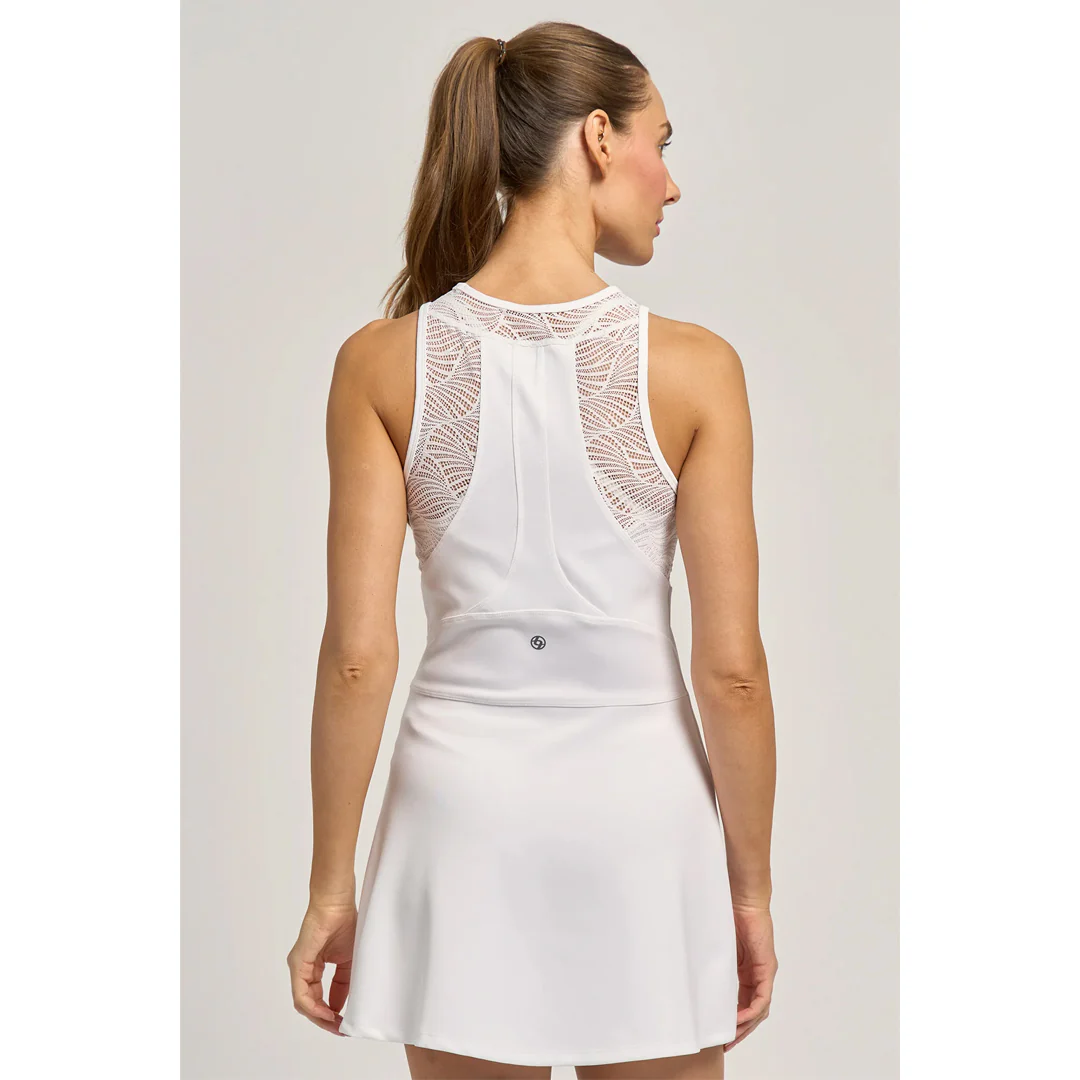 Lija Women's Match Point City Dress - White - Image 4