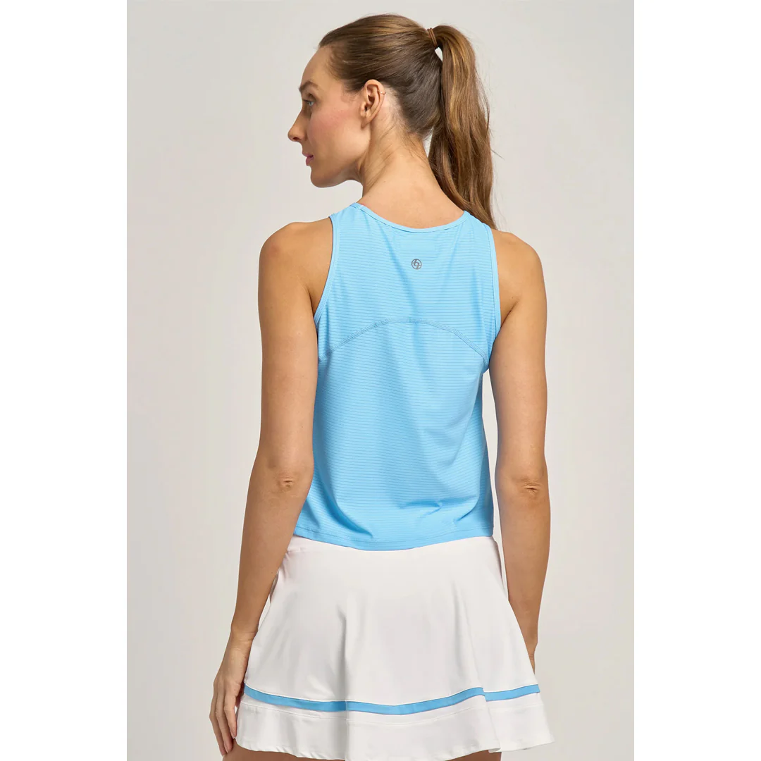 Lija Women's Match Point Shift Tank - Blue Shores - Image 4
