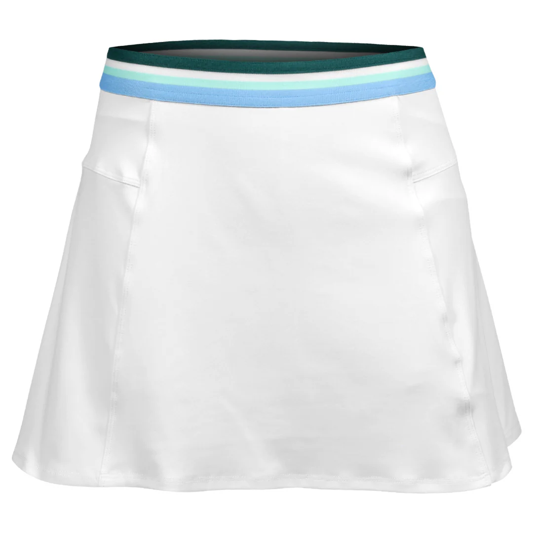 Lija Women's Match Point Step 13" Skort - White/Everglade