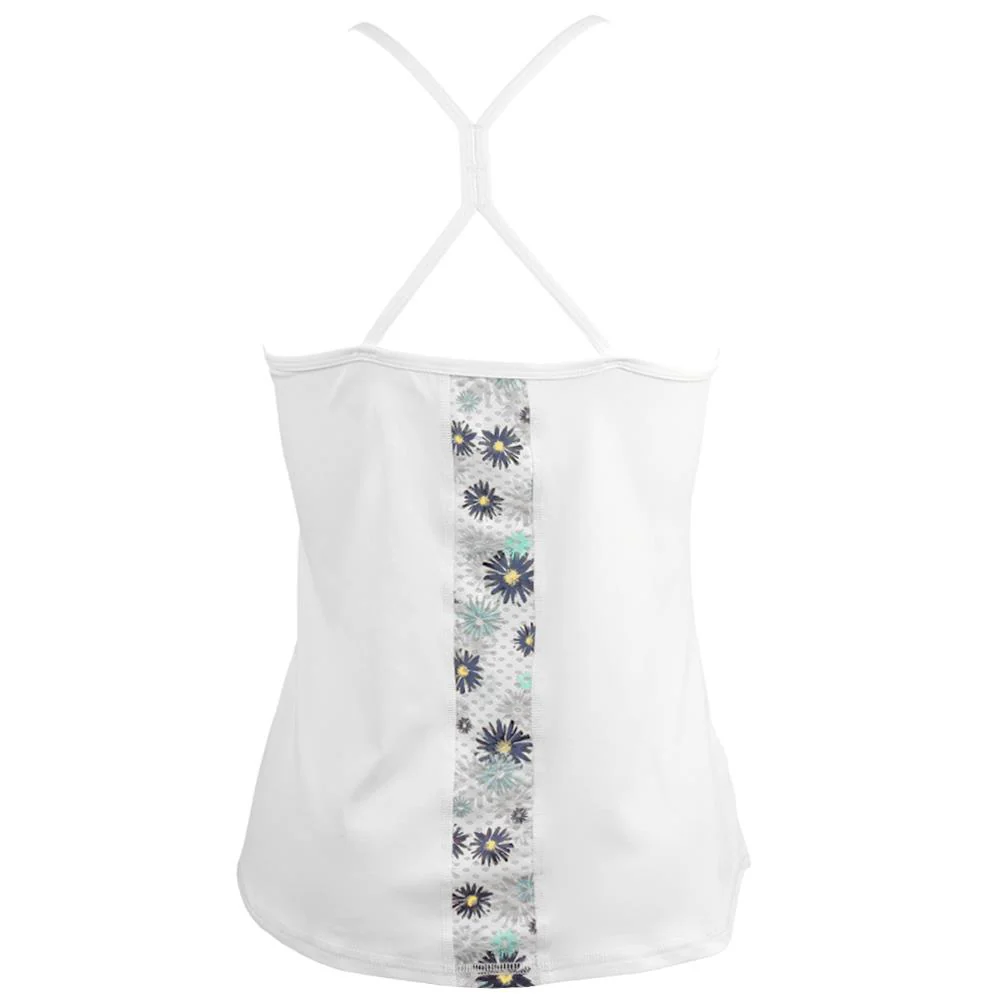 Lija Women's New Rules Volley Tank - White/Fleur - Image 2