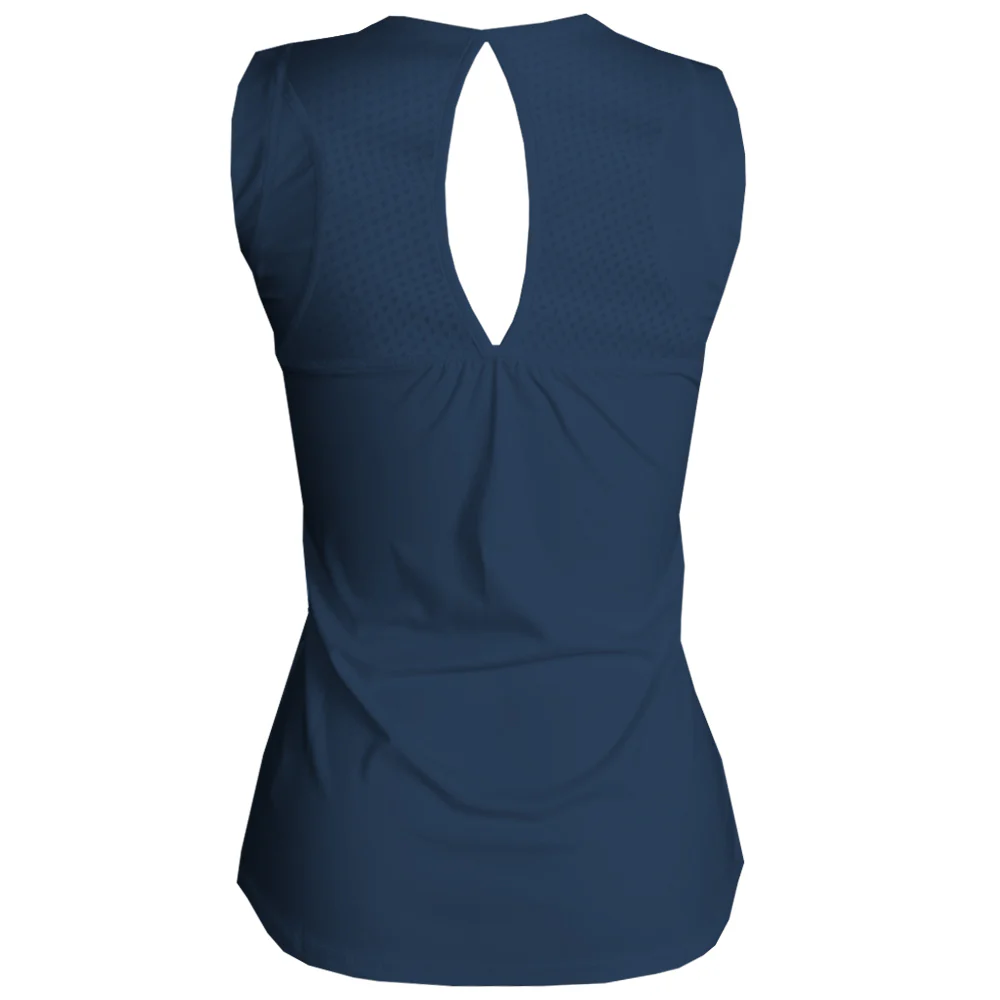 Lija Women's Power Tank - Navy Blue - Image 2