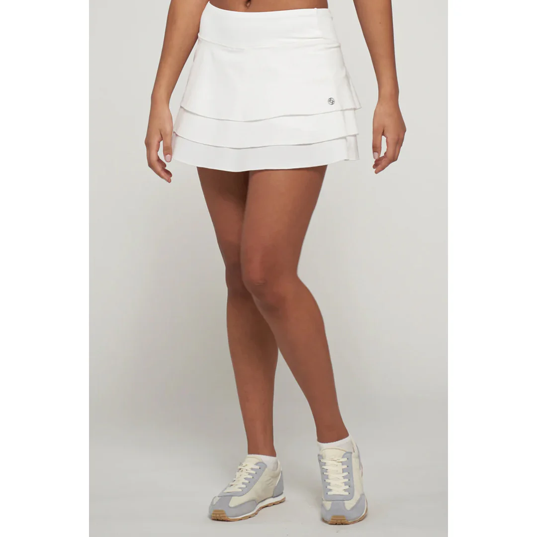 Lija Women's Stamina 13" Skort - White - Image 3