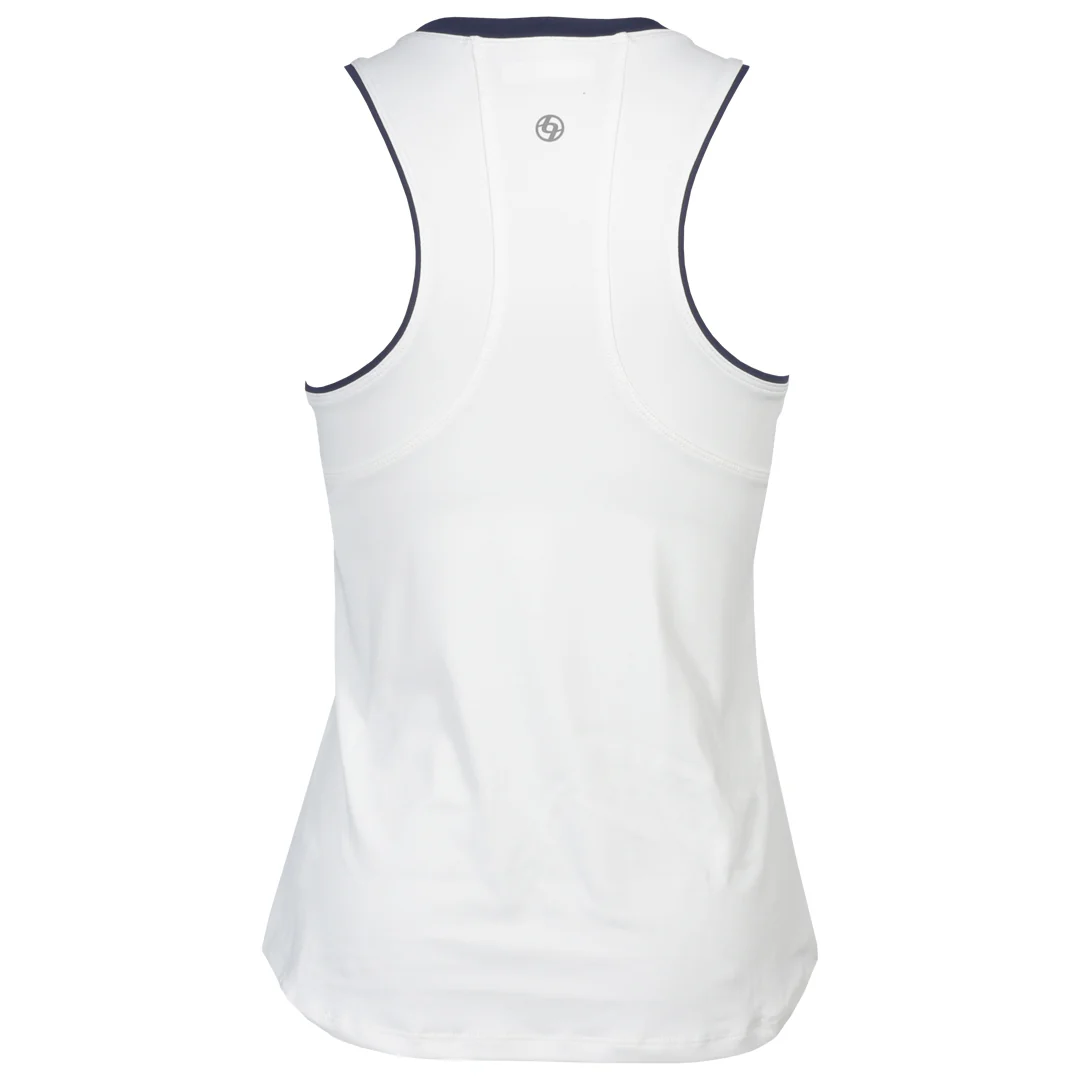 Lija Women's The One To Beat Gracey Tank - White/Marine - Image 2