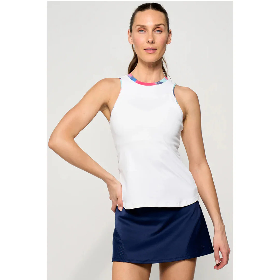 Lija Women's The One To Beat Gracey Tank - White/Multi - Image 3