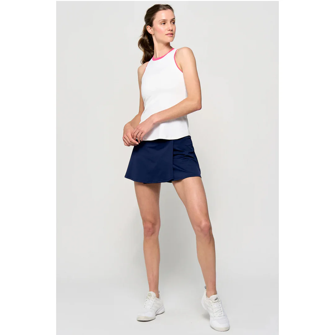 Lija Women's The One To Beat Gracey Tank - White/Raspberry - Image 5