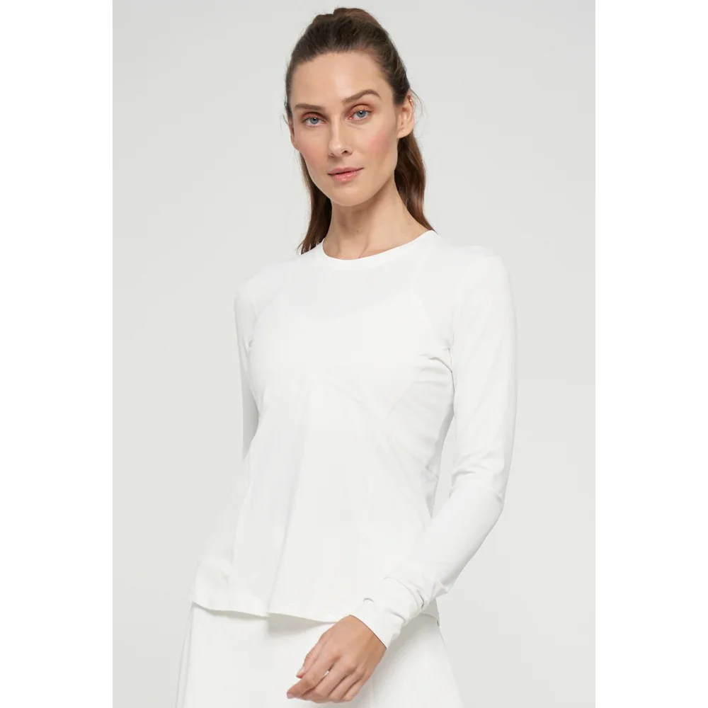 Lija Women's Titan Longsleeve Top - White - Image 3