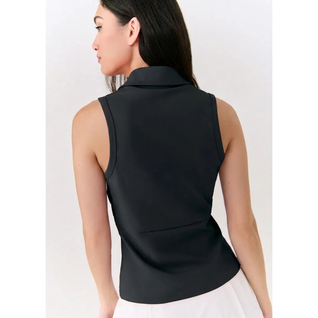 Lole Women's Step Up Sleeveless Polo - Black - Image 3