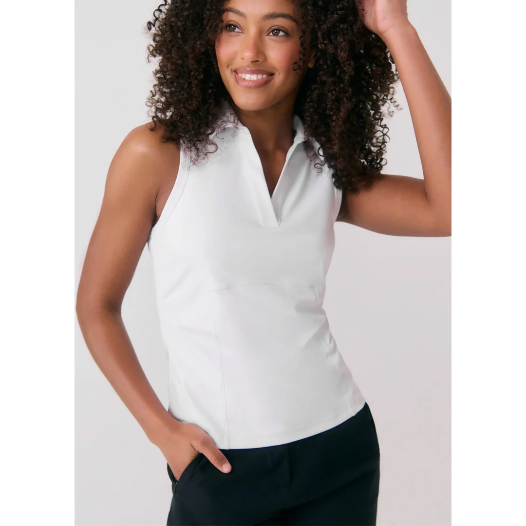 Lole Women's Step Up Sleeveless Polo - White - Image 3