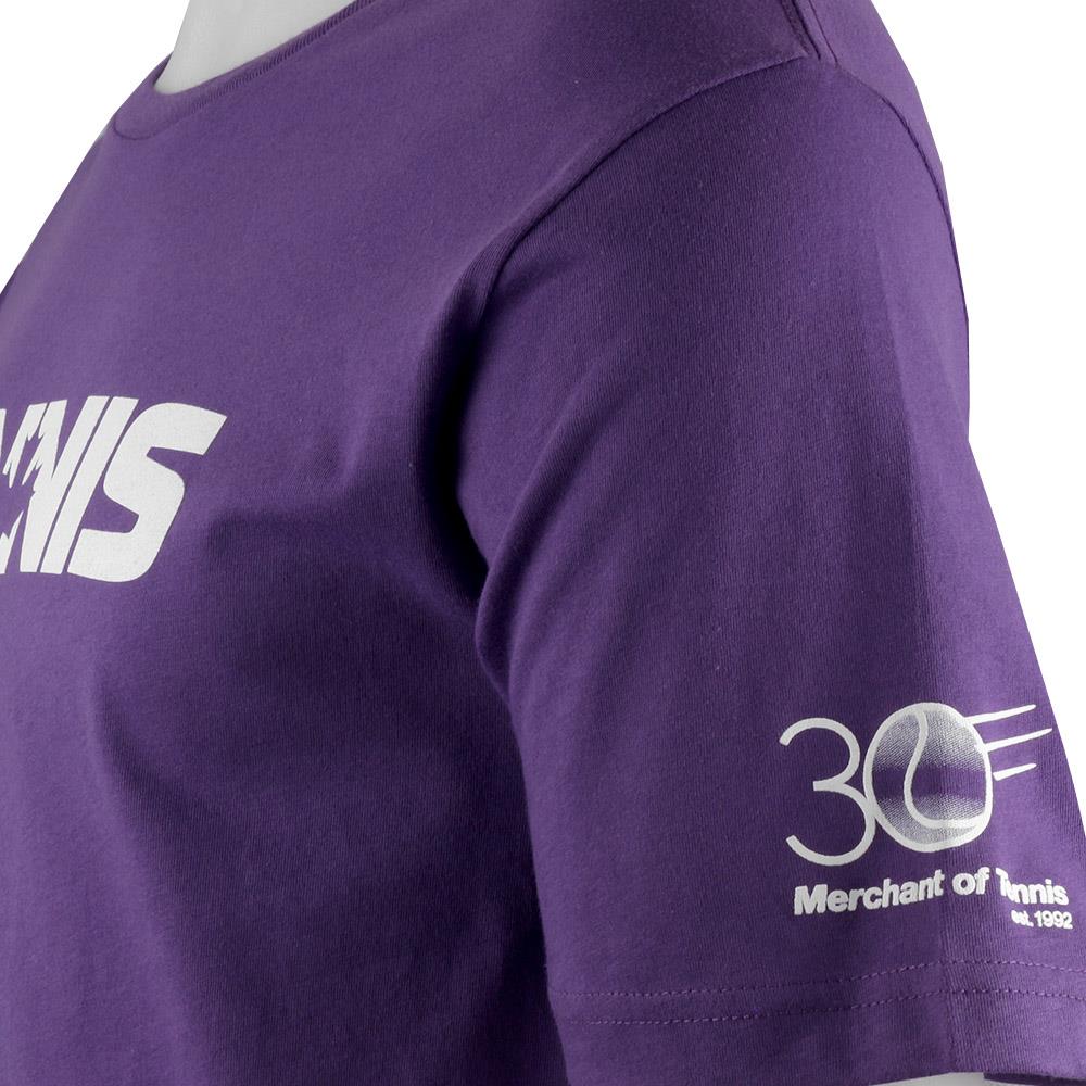 Merchant of Tennis Unisex 30 Year Tee - Purple - Image 3
