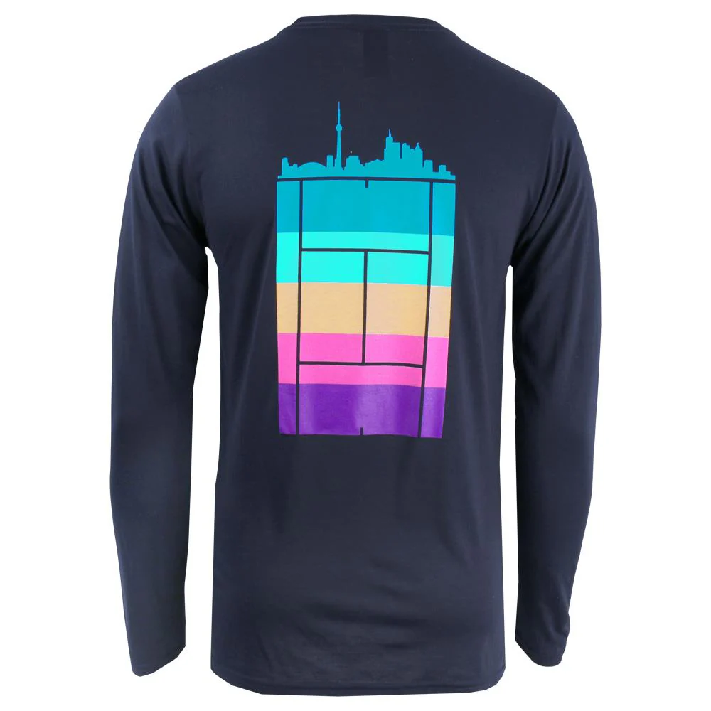 Merchant of Tennis Unisex Multi City Court Longsleeve - Navy - Image 2