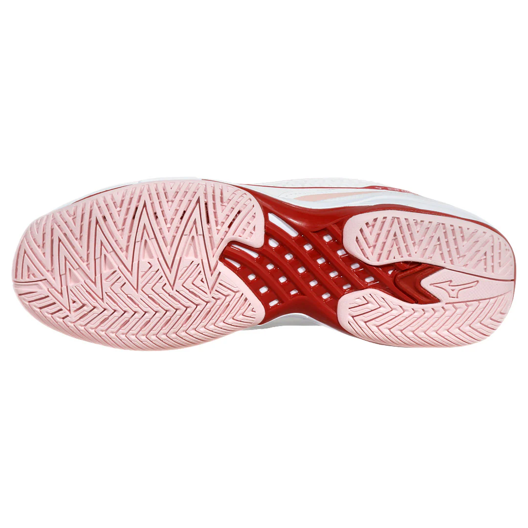 Mizuno Women's Wave Exceed Tour 7 - White/Firey Red - Image 3