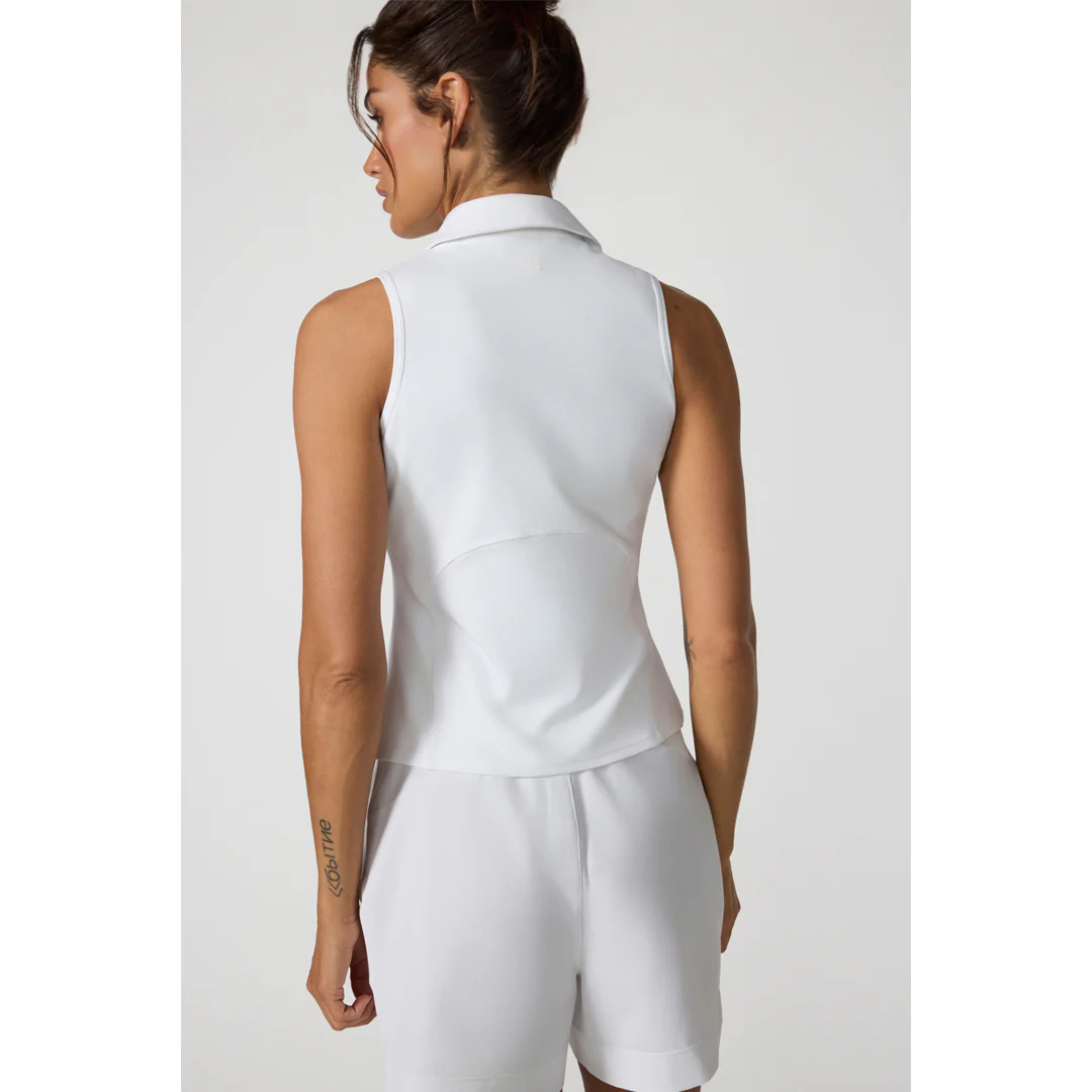 MPG Women's Cloud Club Sleeveless Polo - Brilliant White - Image 4