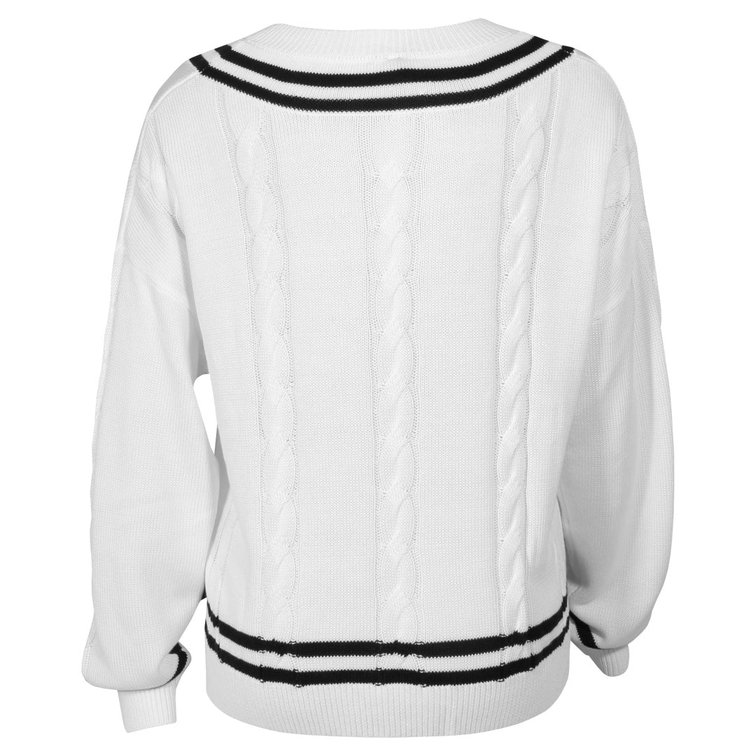 MPG Women's Club Sweater - Brilliant White/Black - Image 2