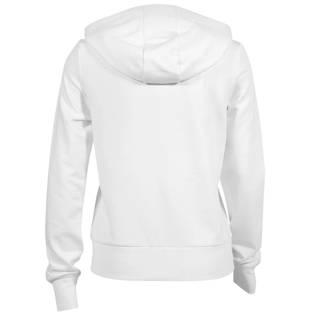 MPG Women's Cozy Fleece Full Zip Hoodie - Brilliant White - Image 2