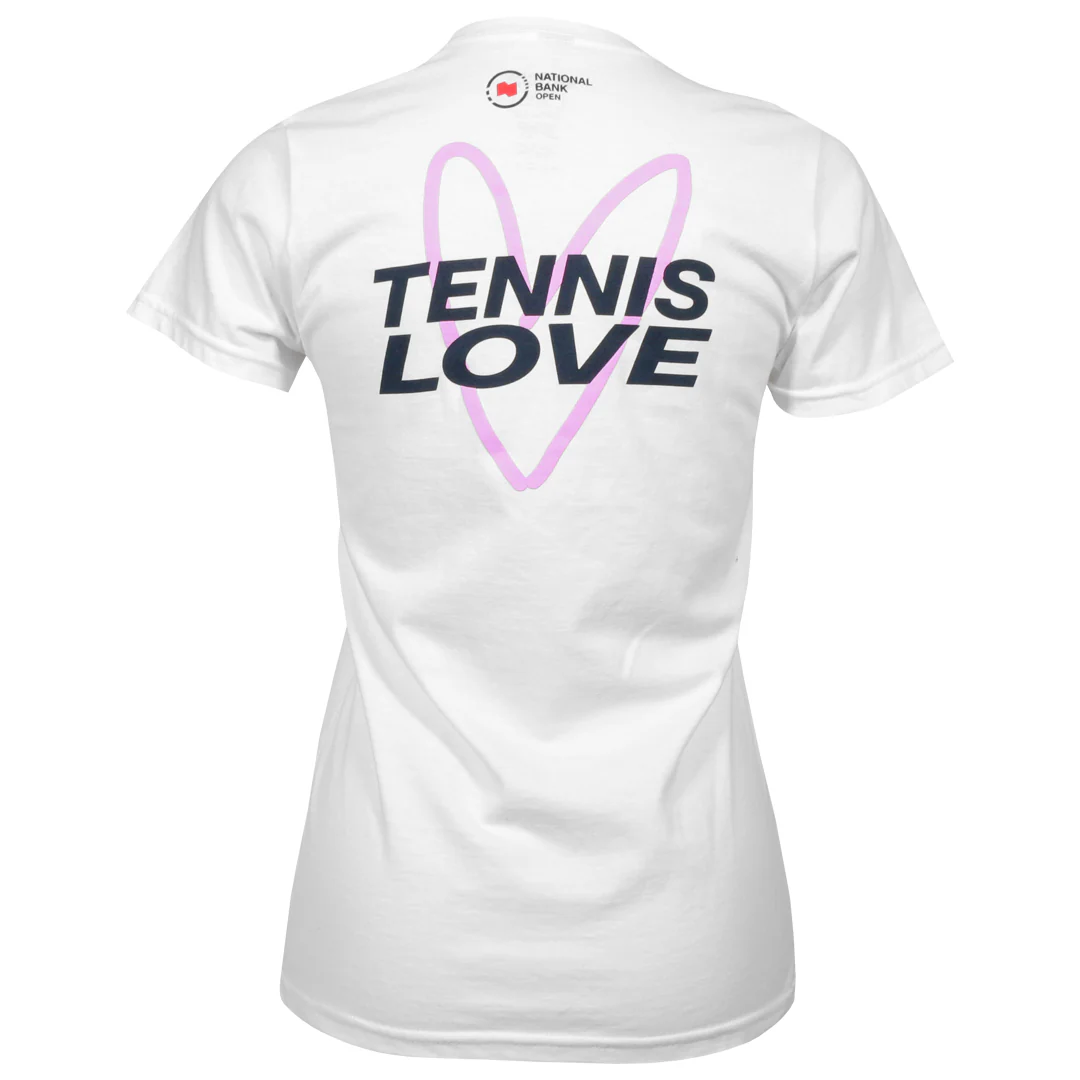 NBO Toronto Women's Tennis Love Tee - White - Image 2