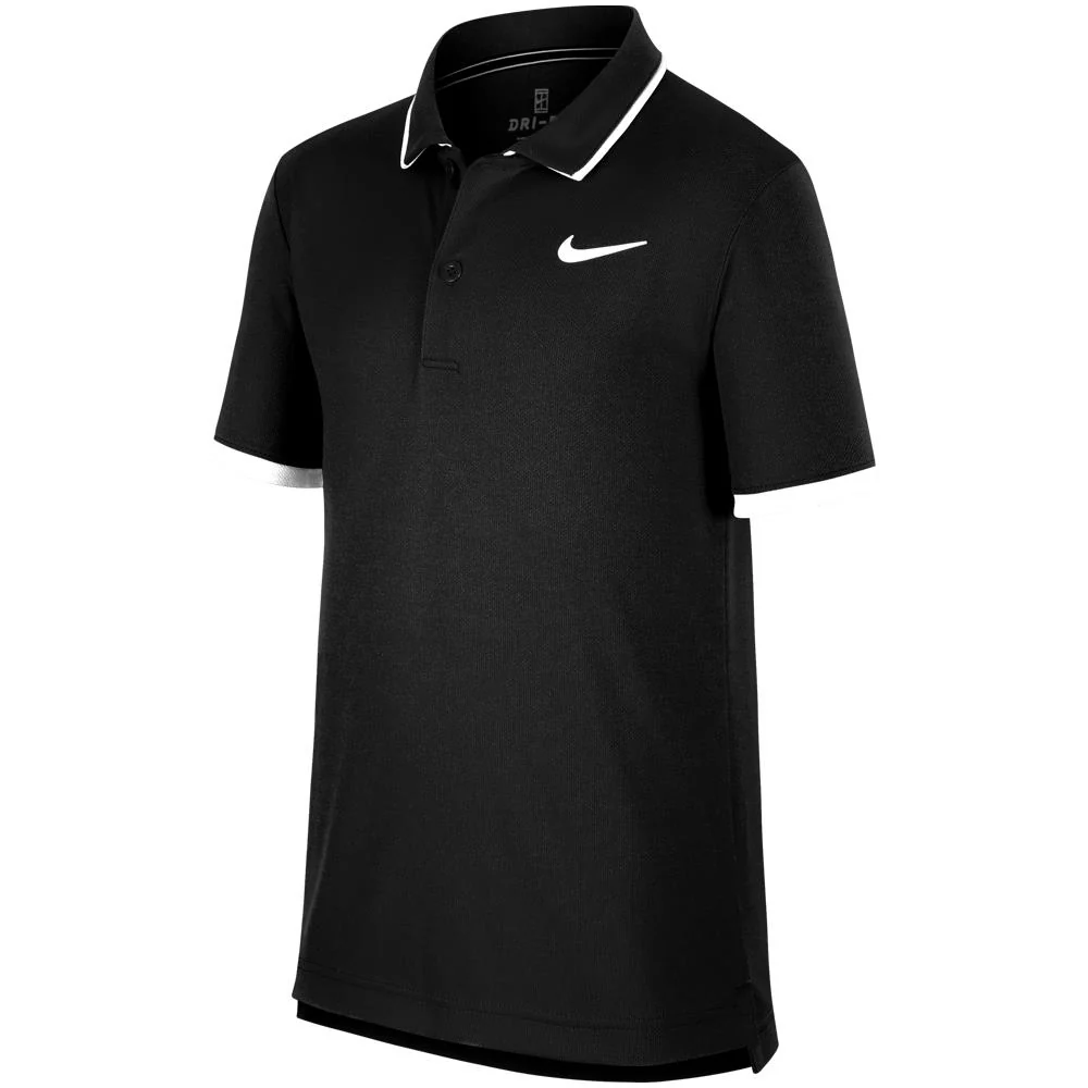 Nike Boys Court Dry Polo - Black