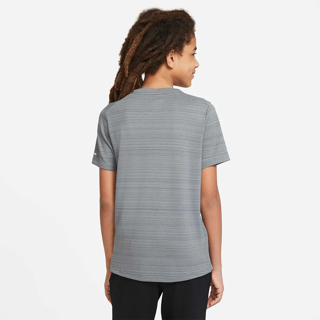 Nike Boys Miler Tee - Smoke Grey - Image 4