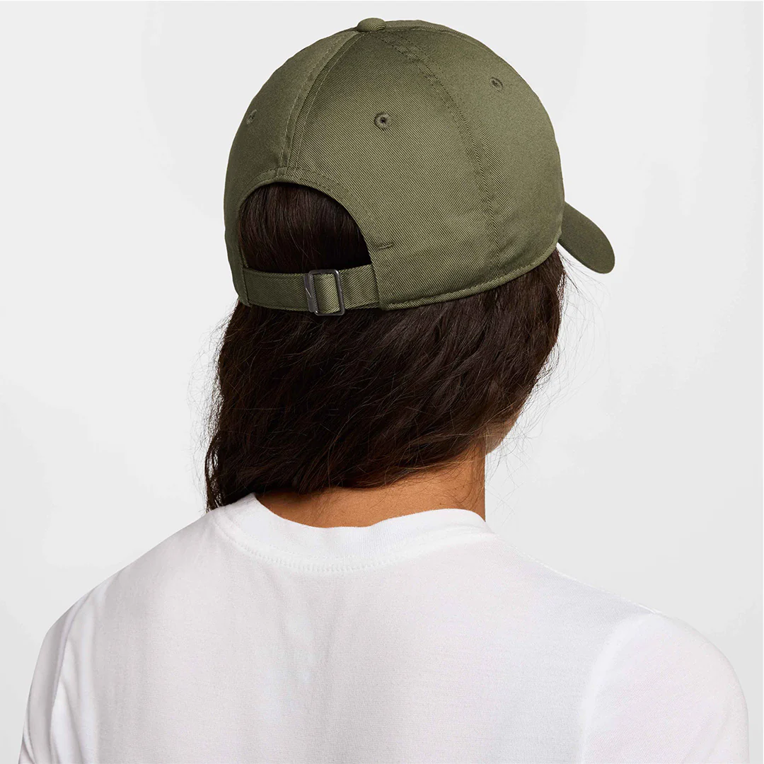 Nike Club Futura Hat - Medium Olive/White - Image 3