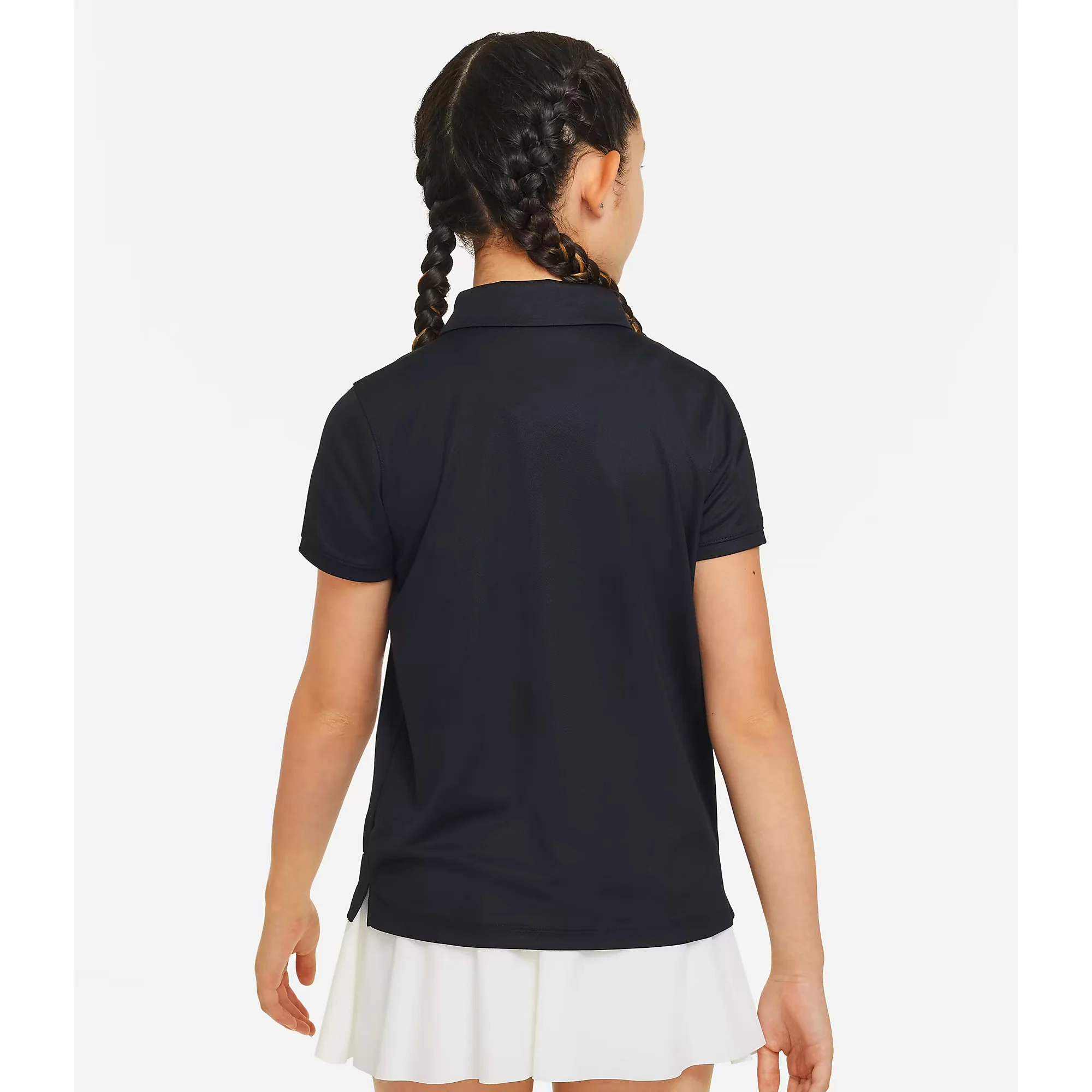 Nike Girls Victory DriFit Polo - Black - Image 3