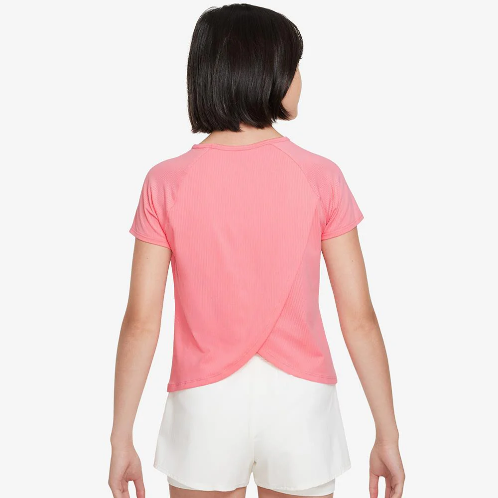 Nike Girls Victory Short Sleeve - Coral - Image 3