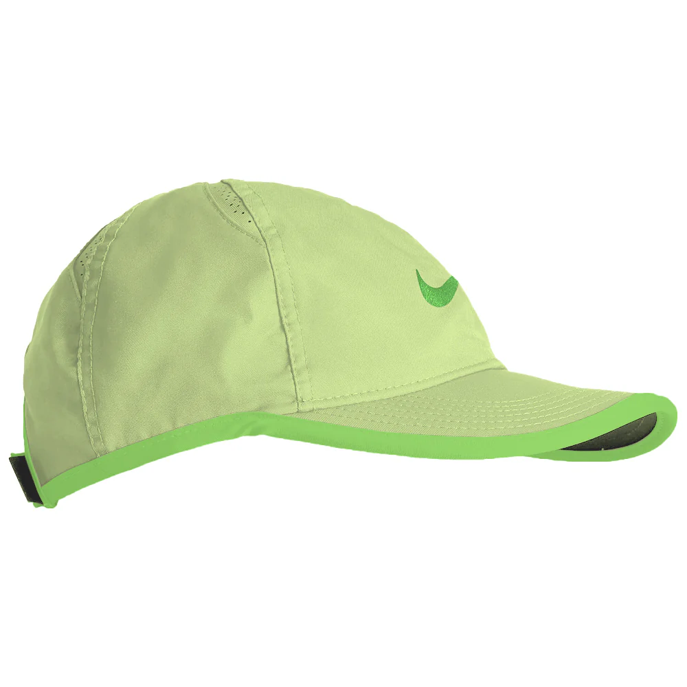 Nike Junior Featherlight Club Hat - Light Liquid Green/Mean Green - Image 2