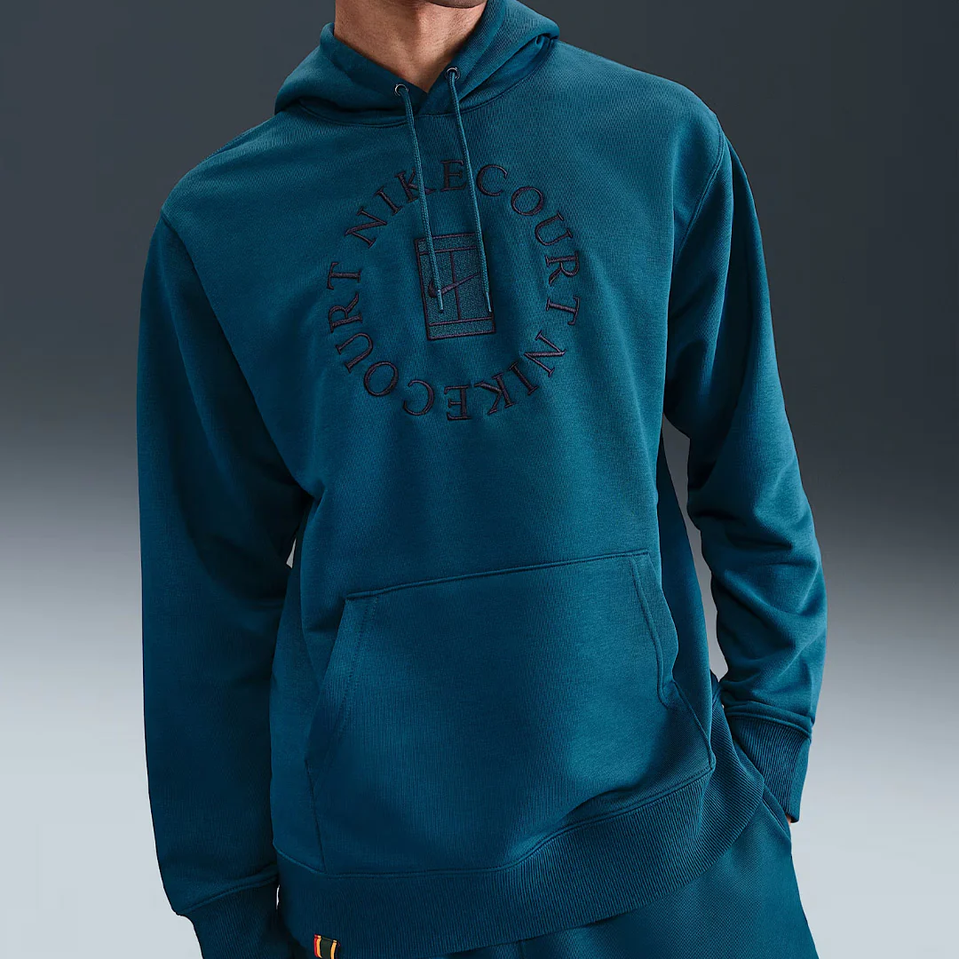 Nike Men Heritage Fleece Hoodie - Blue Force - Image 2