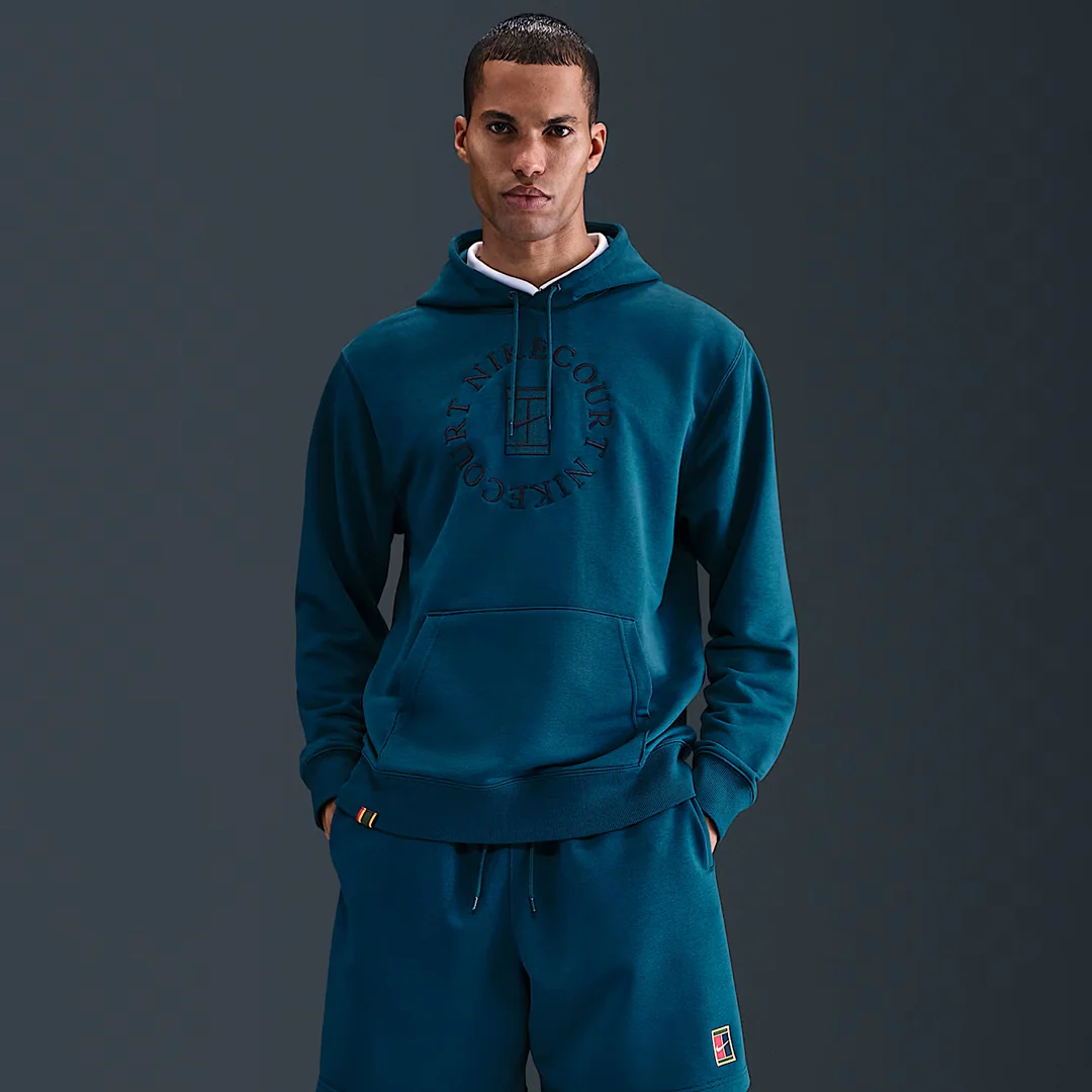 Nike Men Heritage Fleece Hoodie - Blue Force - Image 3