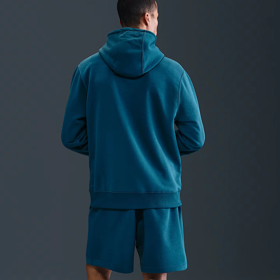 Nike Men Heritage Fleece Hoodie - Blue Force - Image 4