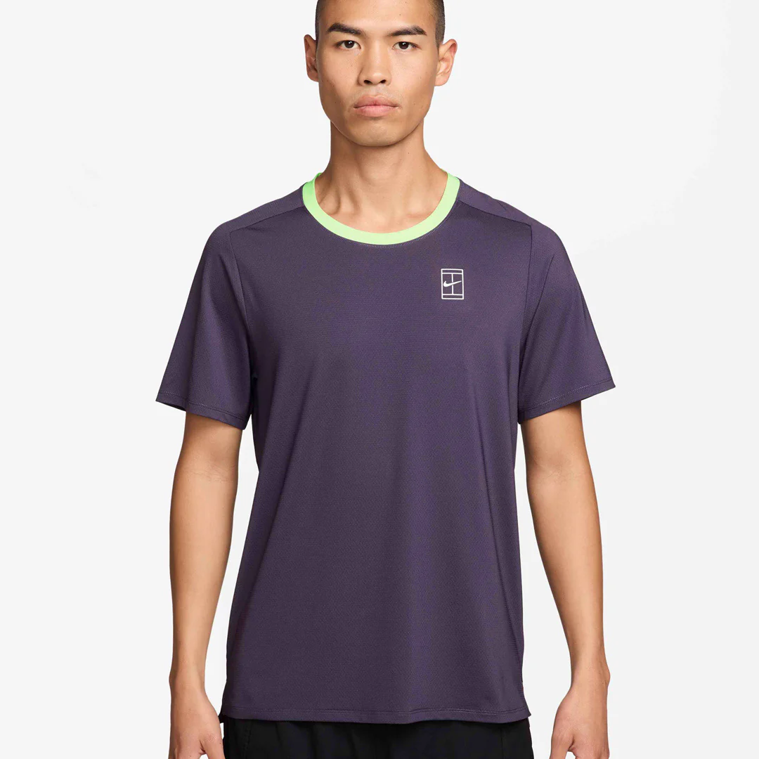 Nike Men's Advantage Court Top - Dark Raisin - Image 2