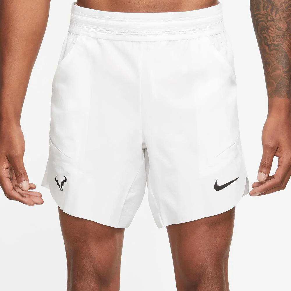 Nike Men's Rafa Advantage 7" Short - White/Black - Image 2