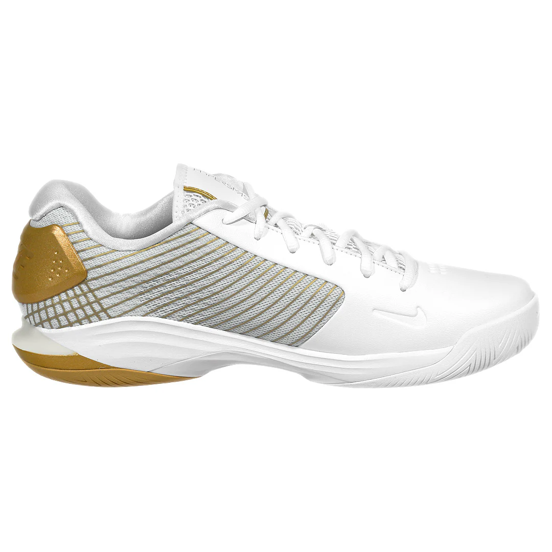 Nike Men's Air Zoom Vapor 12 Hypersmash - White/Metallic Gold - Image 2