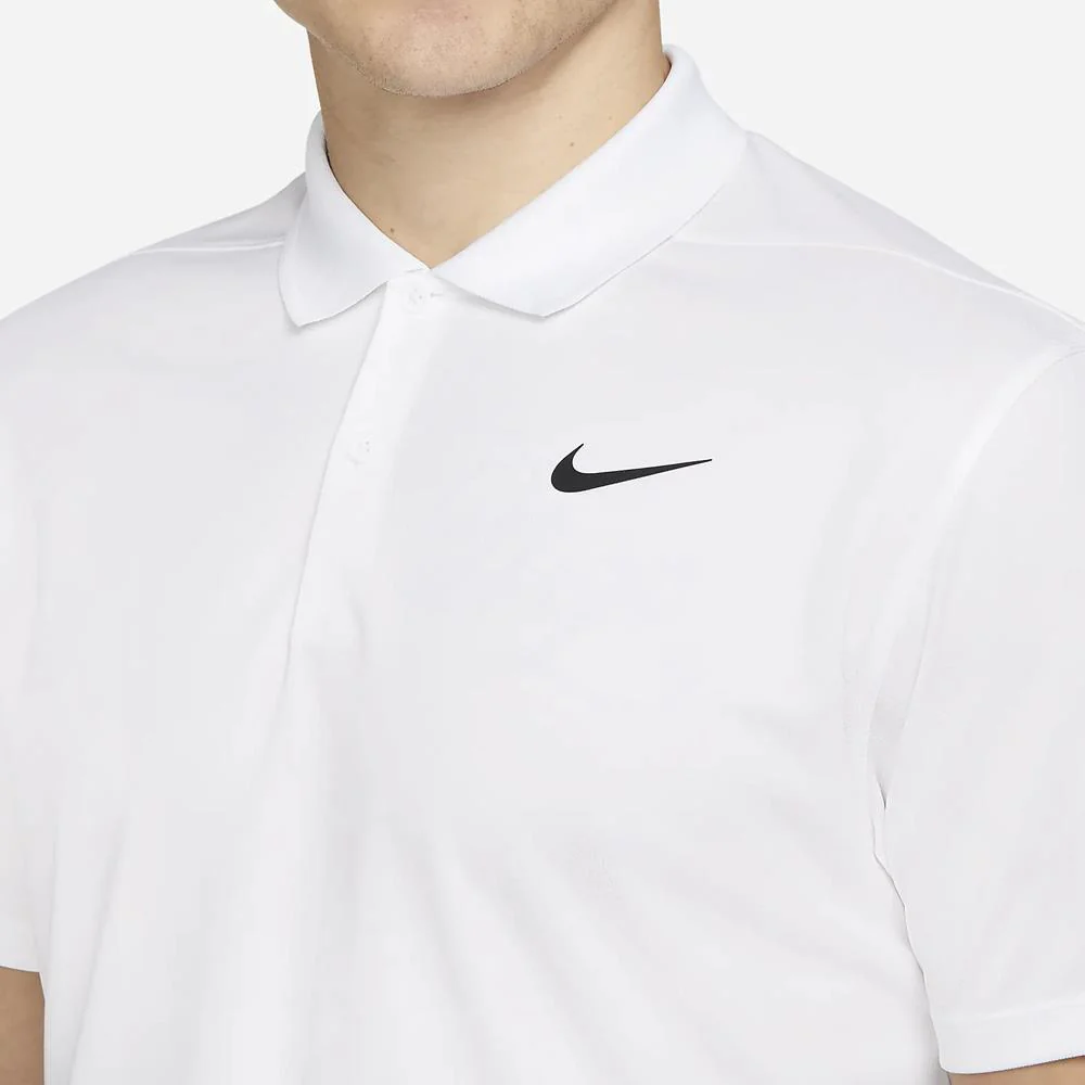 Nike Men's DriFit Polo - White/Black - Image 4