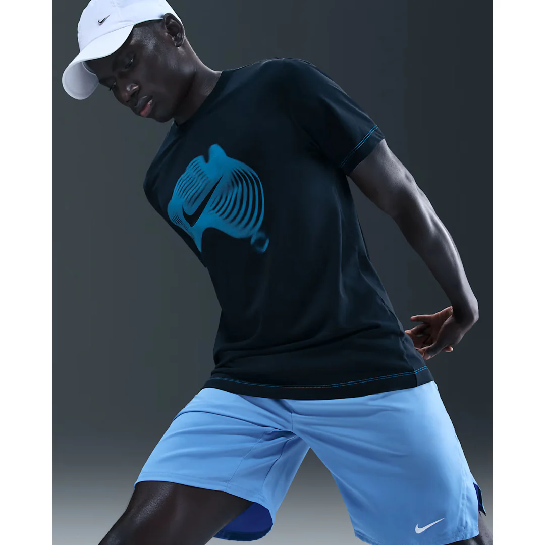 Nike Men's Court OZ Tee - Dark Obsidian/Photo Blue - Image 4