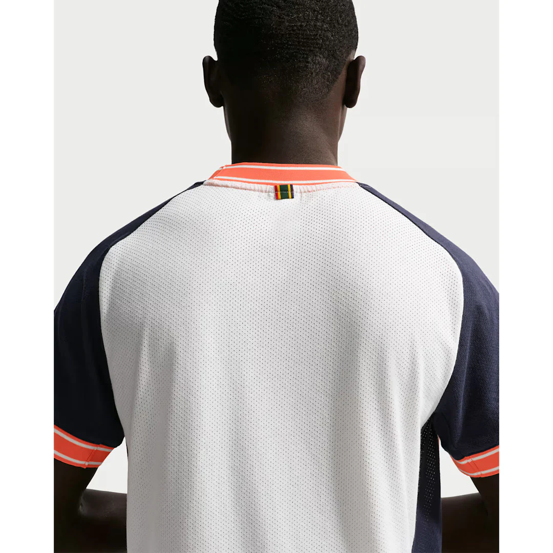 Nike Men's Heritage Court Short Sleeve - Sail/Dark Obsidian - Image 4