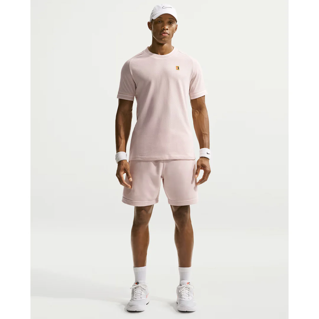 Nike Men's Heritage Court Short Sleeve - Slit Red - Image 2