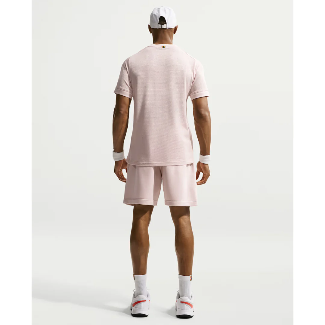 Nike Men's Heritage Court Short Sleeve - Slit Red - Image 3