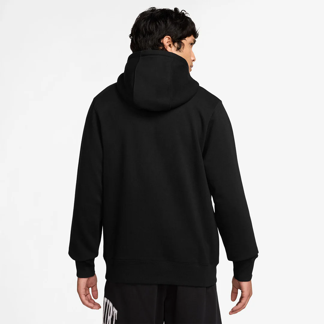 Nike Men's Heritage Fleece Hoodie - Black - Image 4