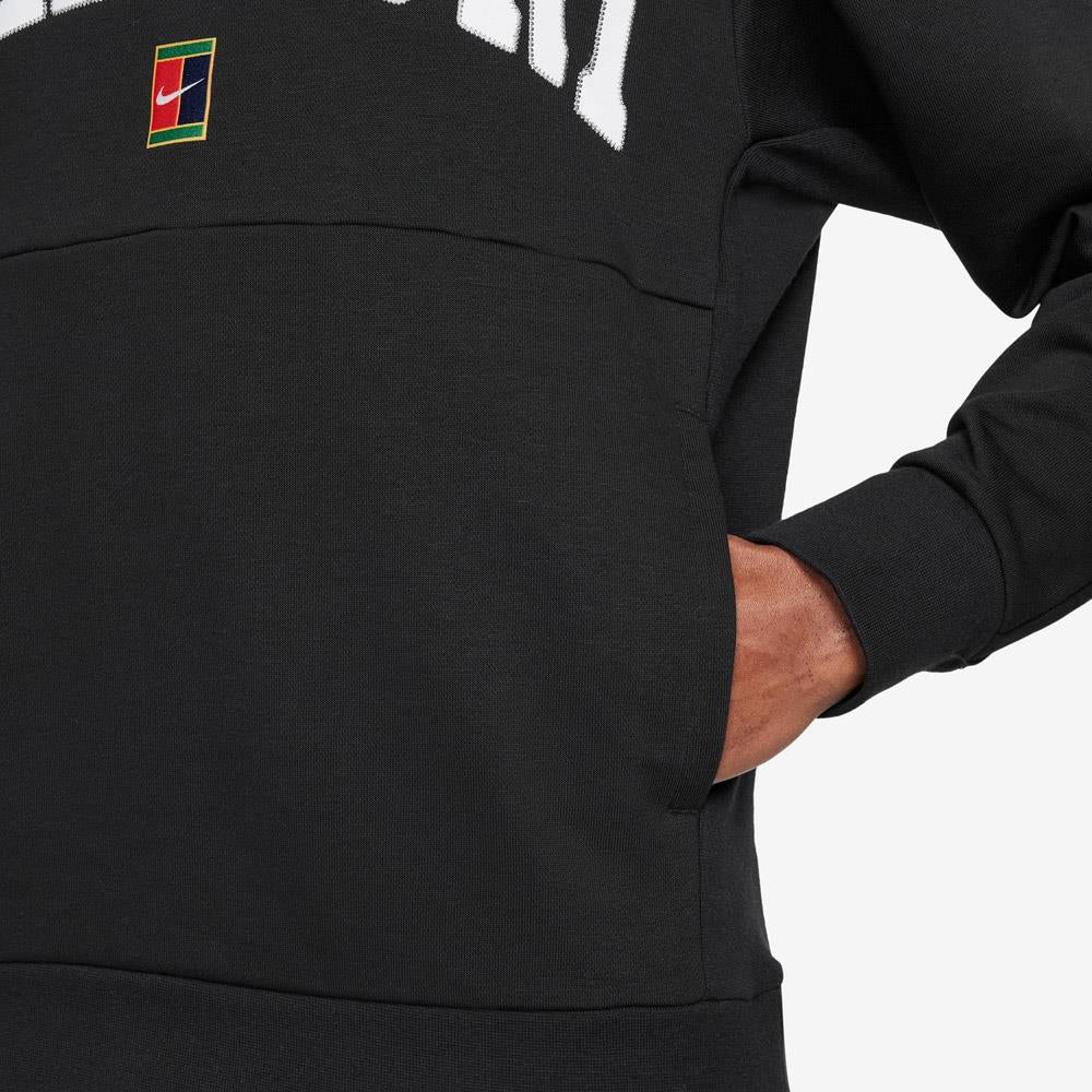 Nike Men's Heritage NikeCourt Hoodie - Black/White - Image 4