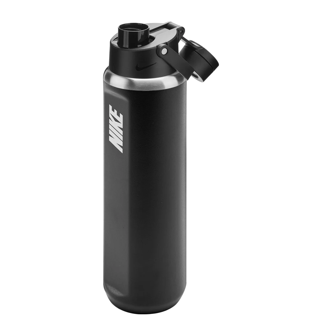 Nike Recharge Chug Stainless Steel Bottle 24oz - Black/White - Image 2