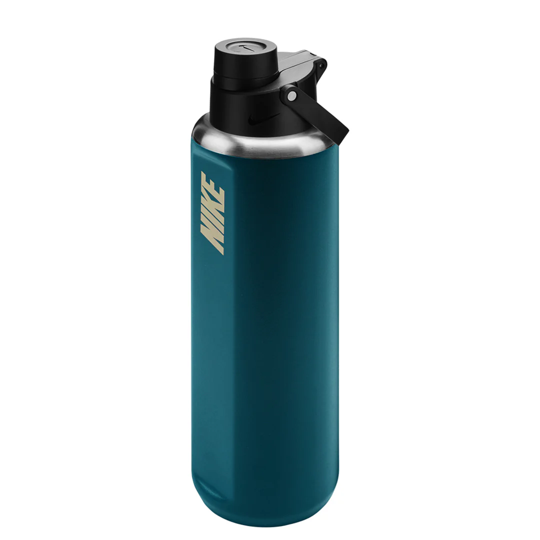 Nike Recharge Chug Stainless Steel Bottle 24oz - Blue Force/Black - Image 2