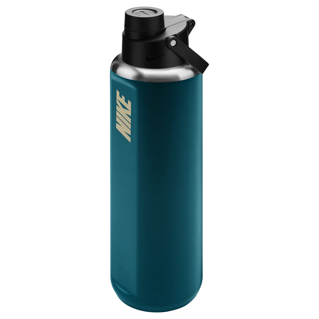 Nike Recharge Chug Stainless Steel Bottle 32oz - Blue Force/Black - Image 2