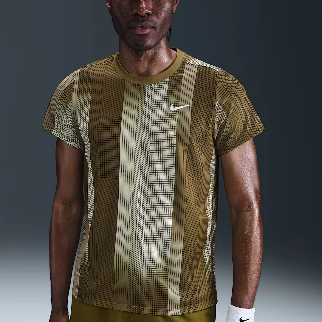 Nike Men's Victory Print Shirt - Olive Flak - Image 2