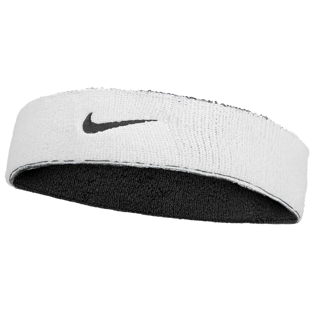 Nike Swoosh Classic Reversible Headband - Black/White - Image 2
