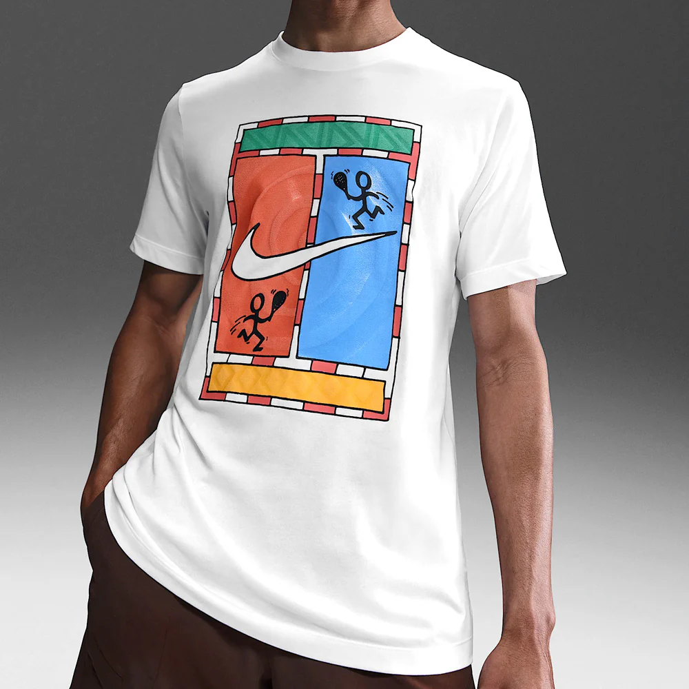 Nike Men's Court Dri-Fit Tee - White - Image 4
