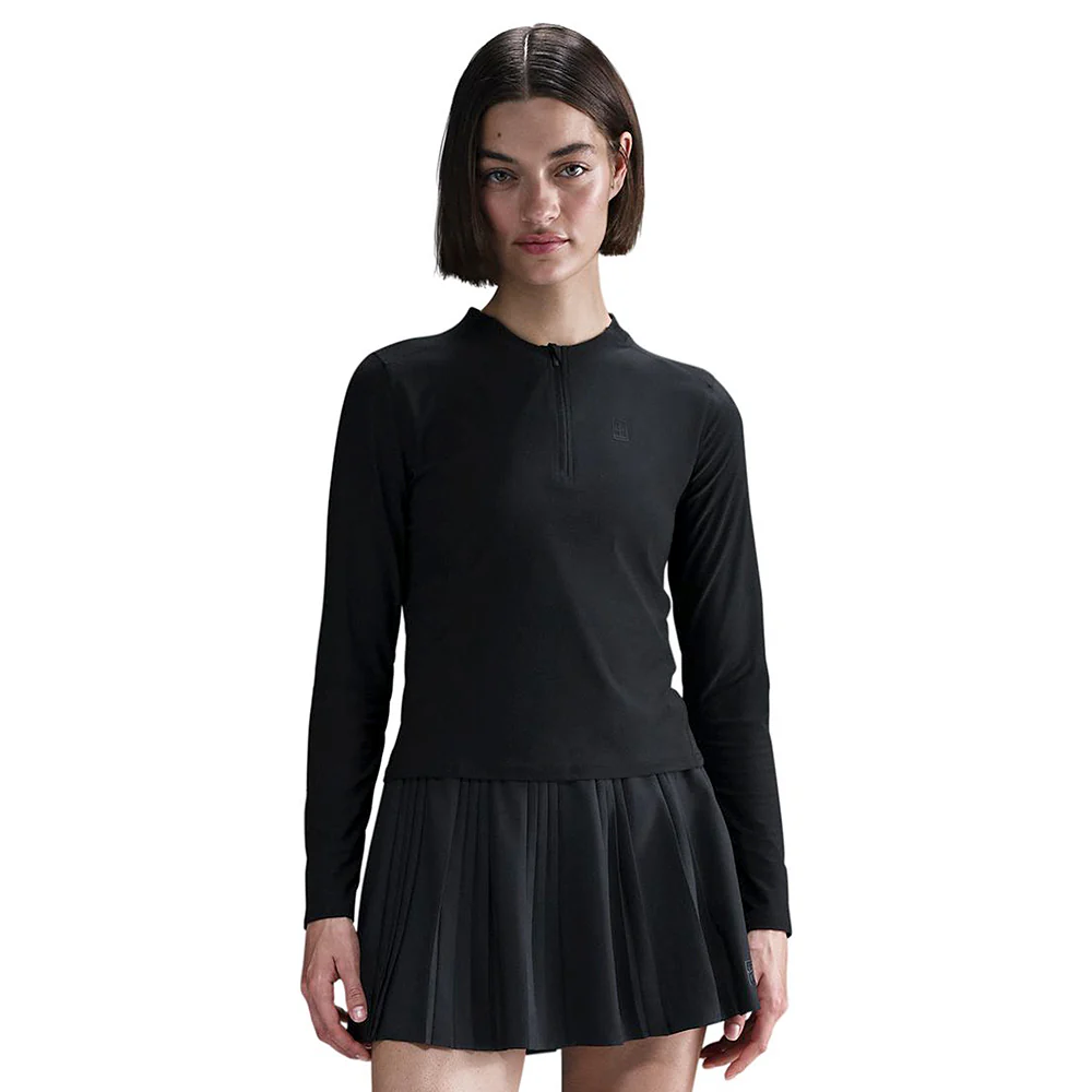Nike Women's Advantage Mid-Layer Longsleeve - Black - Image 2