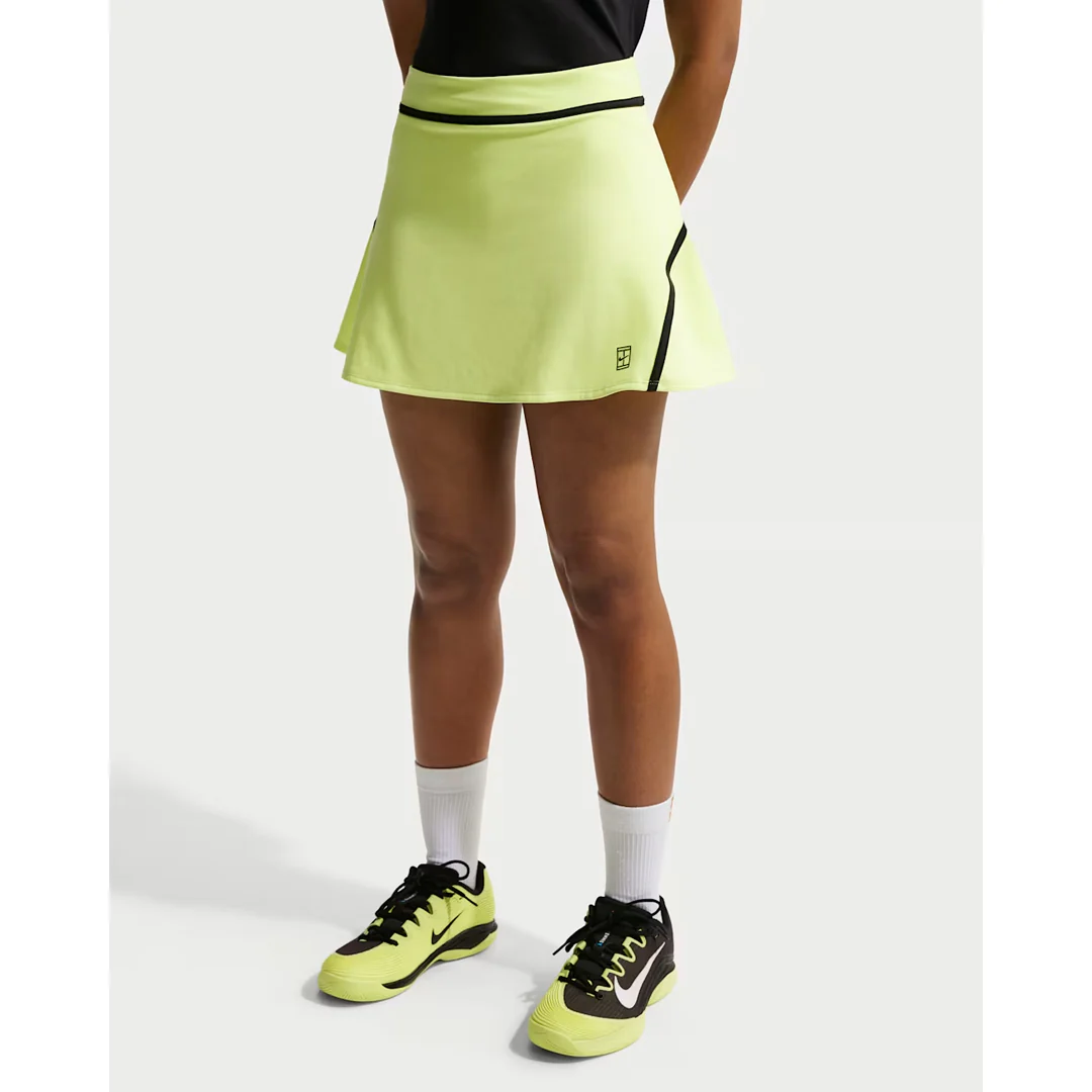 Nike Women's Advantage Novelty Skort - Light Lemon Twist/Black - Image 3