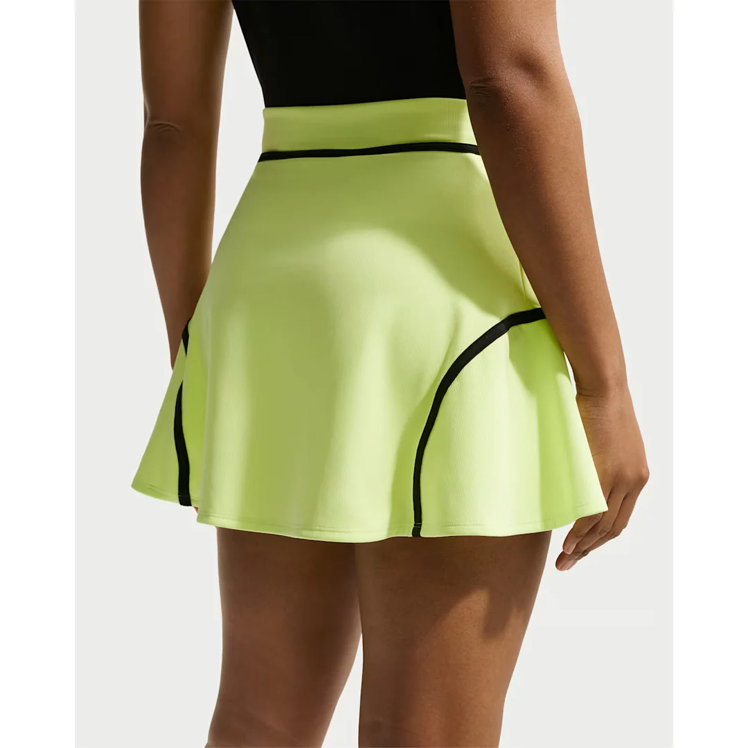 Nike Women's Advantage Novelty Skort - Light Lemon Twist/Black - Image 4